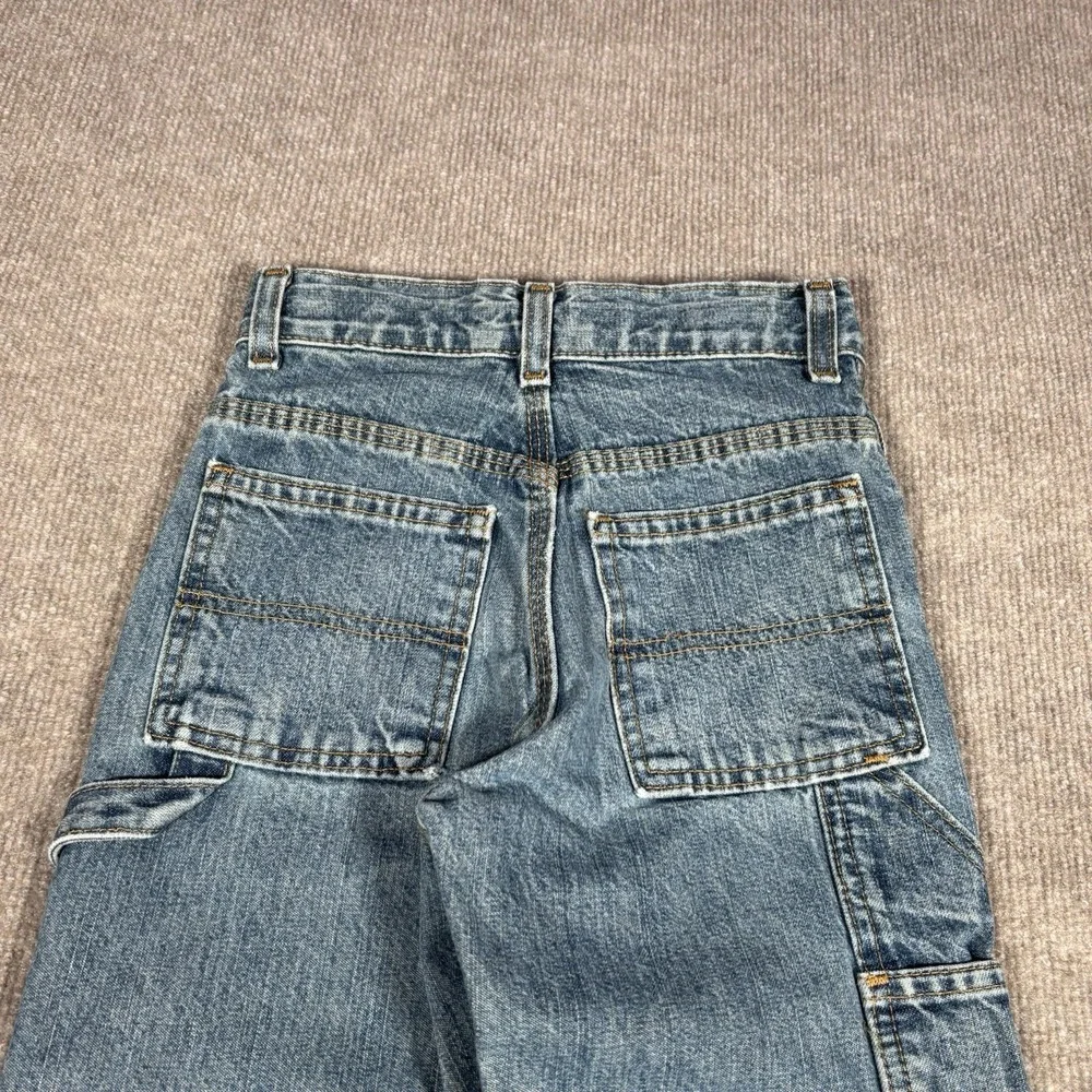 Vintage‎ Faded Glory Carpenter Jeans Youth Size 6 Relaxed Blue Denim Baggy Y2K